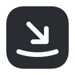 Receive Square 2 SVG Icon